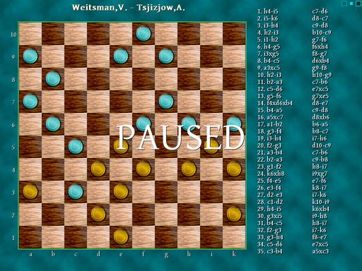 Screenshot of Games::Checkers game play